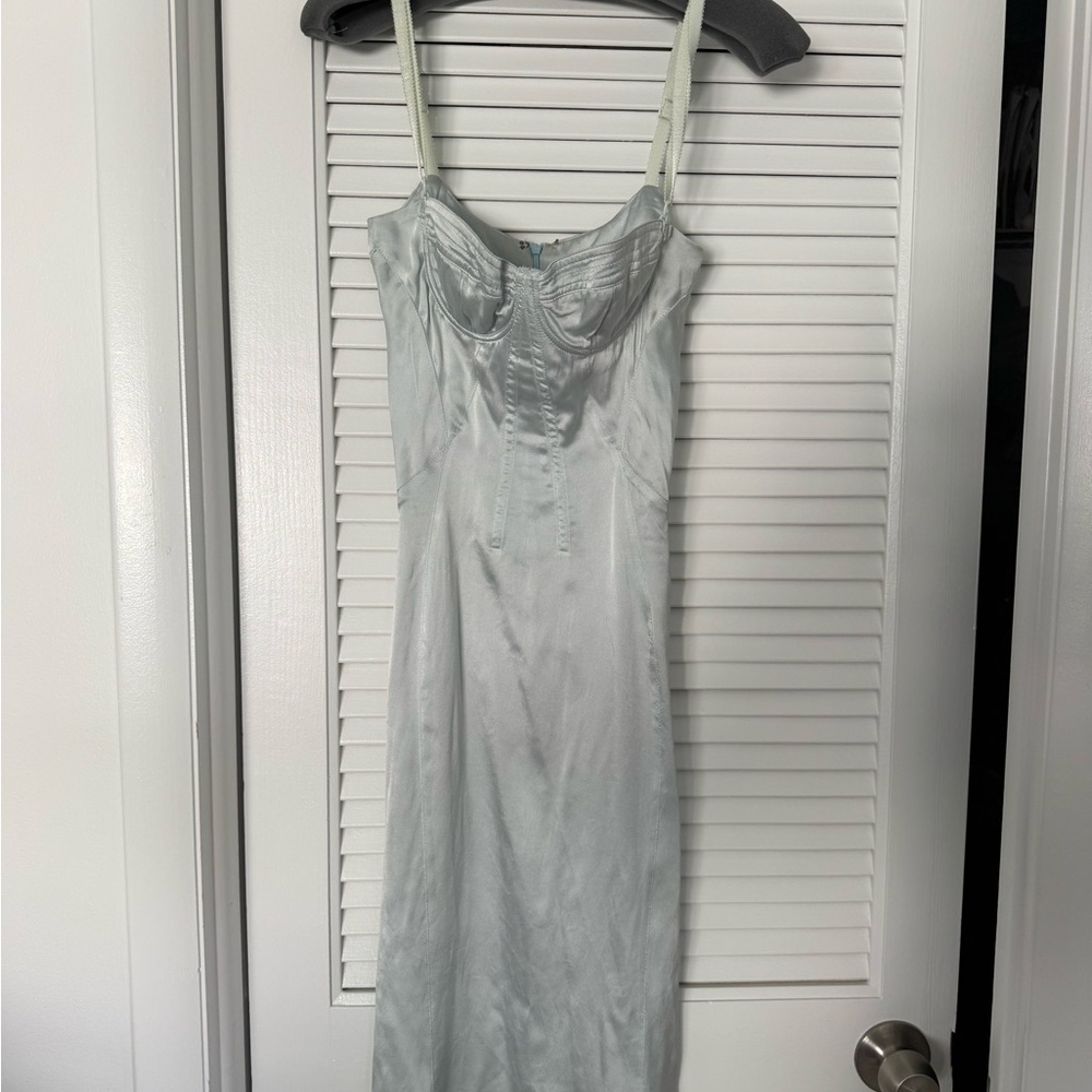 D&G Women's Satin Chemise - Light Blue
